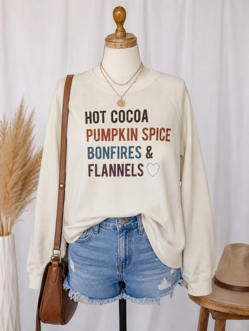 Altar'd State Cream 'Hot Cocoa Pumpkin Spice' Graphic Sweatshirt